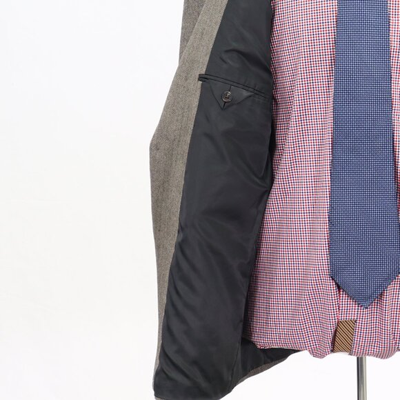 Ralph Lauren 46R Gray HB 2-Button Sport Coat Blazer Jacket G716 - Picture 9 of 11